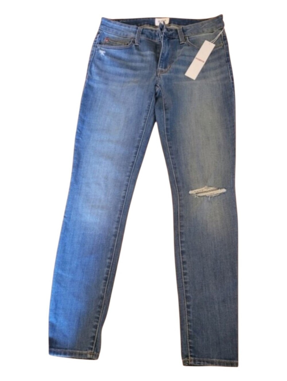 Hudson Jeans Women’s Skinny Distressed Light Blue Denim
